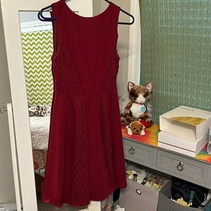 Red altard state dress
